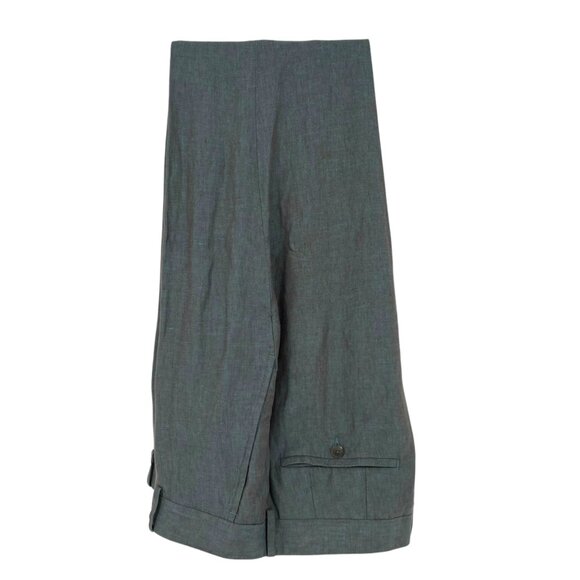Nordstrom Trim Fit Linen Trousers Aqua Blue Gray Size 40 Waist NWT - Picture 1 of 14